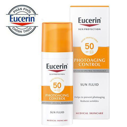 [NỘI ĐỊA ĐỨC] Kem Chống Nắng Giúp Ngăn Ngừa Lão Hóa Da Eucerin Sun Fluid Photoaging Control SPF 50+( 50ML)