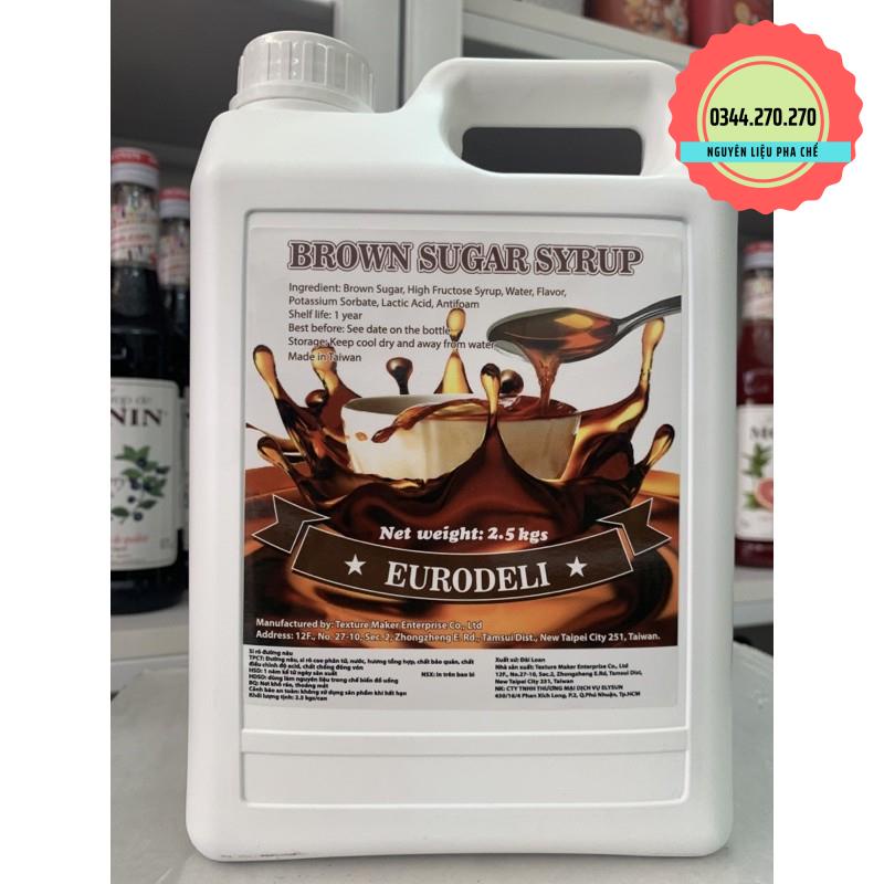 Siro đường đen Eurodeli - Can 2.5kg