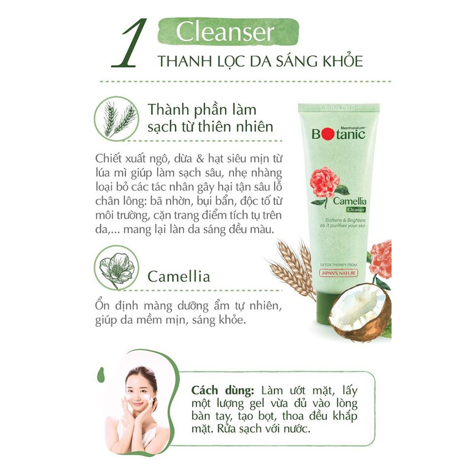 Gel rửa mặt chiết xuất hệ thực vật Mentholatum Botanic Cleanser | BigBuy360 - bigbuy360.vn
