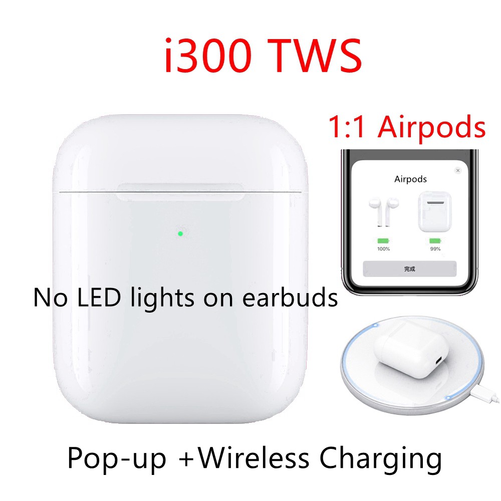 [Mã 267ELSALE hoàn 7% đơn 300K] Tai Nghe Airpods i300 Âm Bass siêu hay - Hỗ Trợ Sac Không Dây