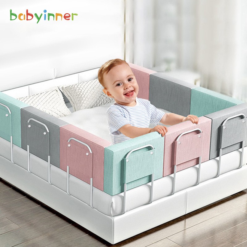 Hàng Rào Chắn Giường 50cm / 60cm Tùy Chỉnh Chống Ngã An Toàn Cho Bé