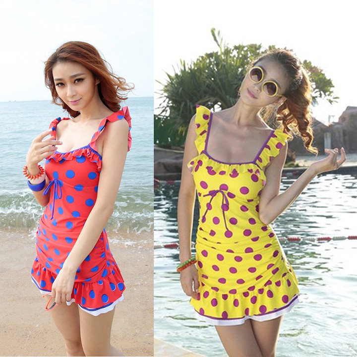 BIKINI 1 MẢNH ❄ FREESHIP ❄ ÁO TẮM CHẤM BI TO KÍN ĐÁO THỜI TRANG XIXO MÃ BKN0001