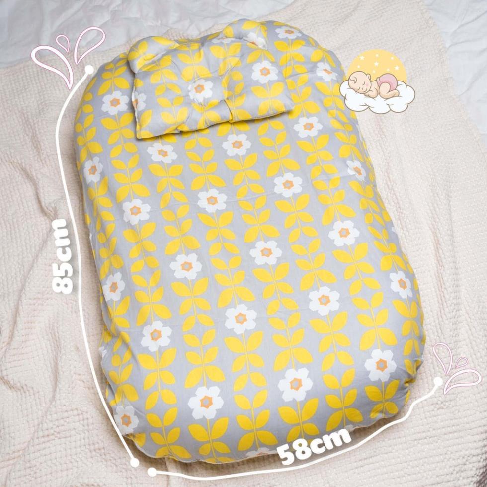 [Mã LTBAUAB6 giảm 7% đơn 99K] Đệm Ngủ Cho Bé- Nệm Cho Bé 100% Cotton 85x58x15cm Nhãn Hiệu Goodmama