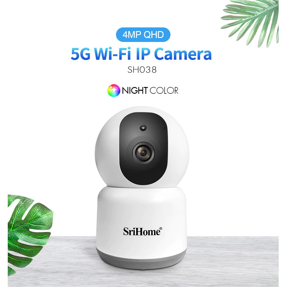 Camera 4MP Srihome Siêu Nét - Góc Rộng - Đàm Thoại 2 Chiều - Có Màu Ban Đêm