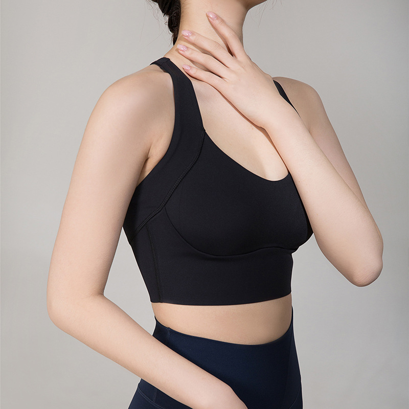 Seamless chest sports bra women's shockproof yoga running fitness bra 2020 adjustable underwear