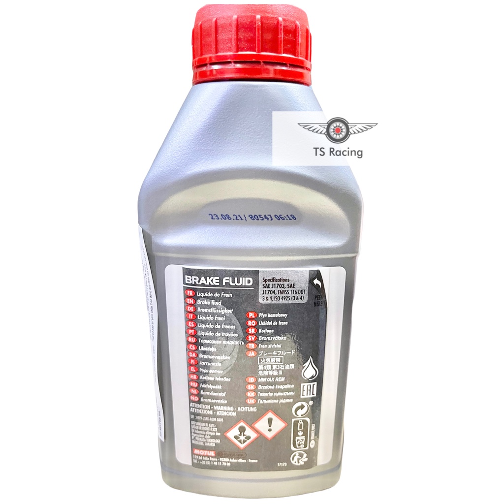 Dầu Thắng Motul Brake Fluid Dot 3&amp;4 0.5L Chính Hãng