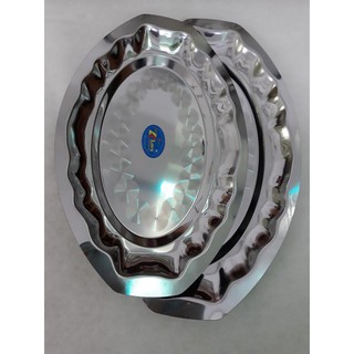 Dĩa INOX sâu lòng size lớn(40*25*4cm)