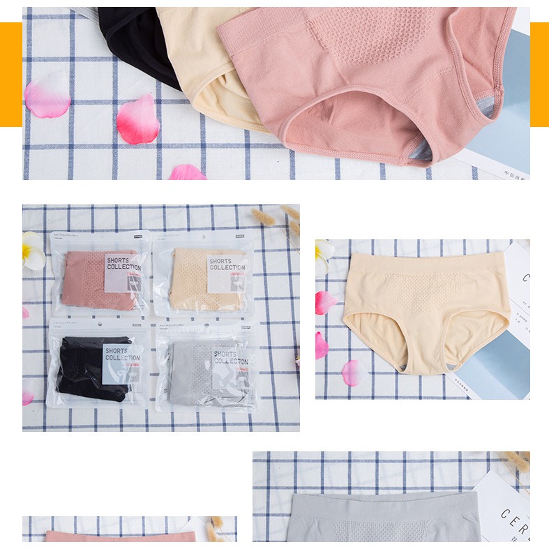 [Set 4 chiếc] Quần lót nữ y tế thông hơi kháng khuẩn nâng mông thời trang cho nữ | BigBuy360 - bigbuy360.vn