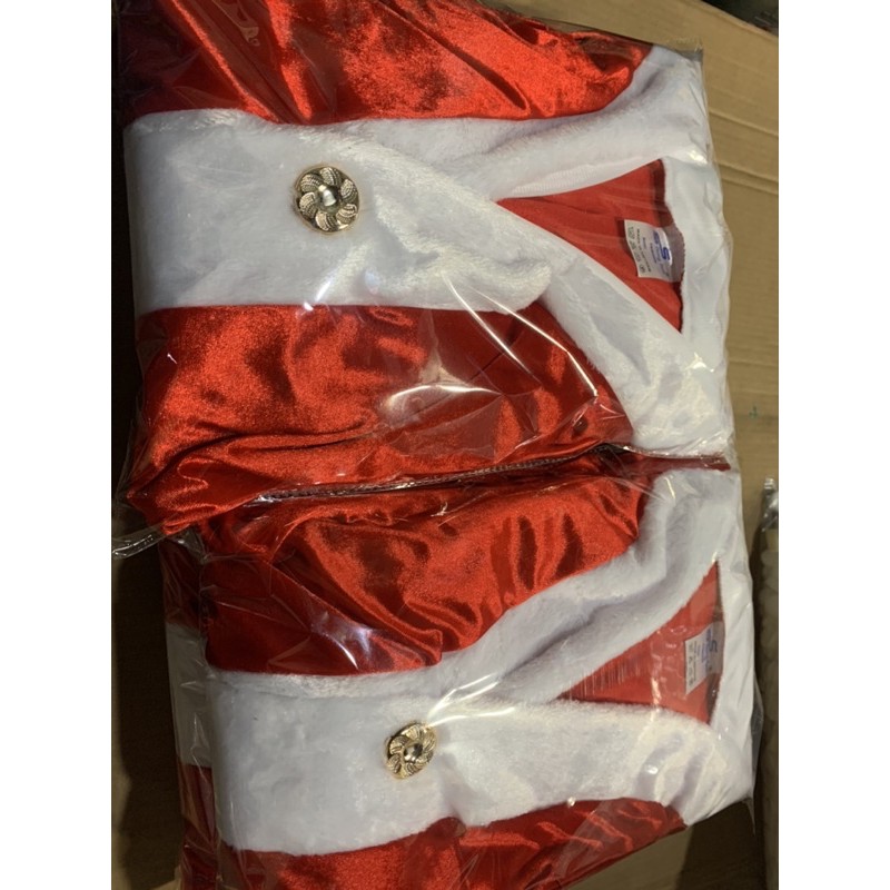 Bộ ông già noel vải nhung xịn   dành cho người lớn 1m7-1m8