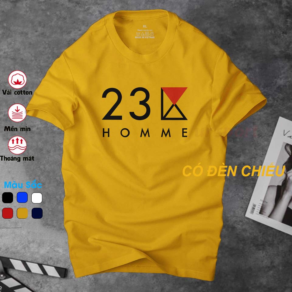 Áo thun nam Ursport 23Home thời trang lịch lãm - Vải dầy dặn con giãn tốt