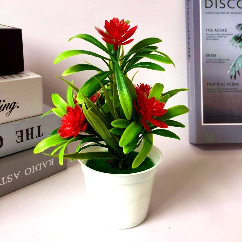 Chậu cây bonsai giả để bàn trang trí