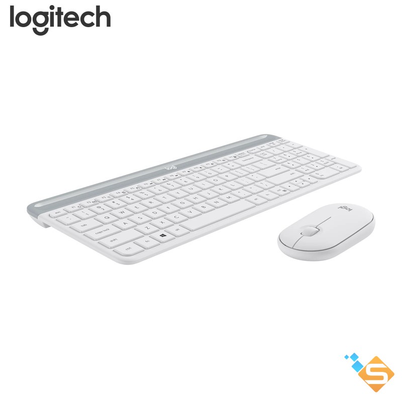 Combo chuột phím không dây Logitech MK470 - Giảm ồn, USB, pin lâu, thiết kế mảnh gọn - Bảo Hành Chính Hãng 12 Tháng