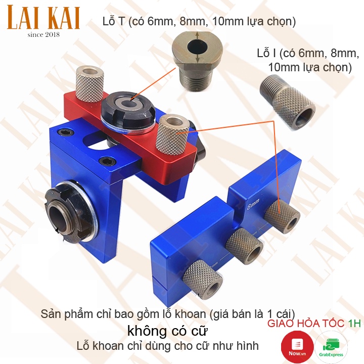 Lỗ khoan cho cữ khoan ốc cam xanh