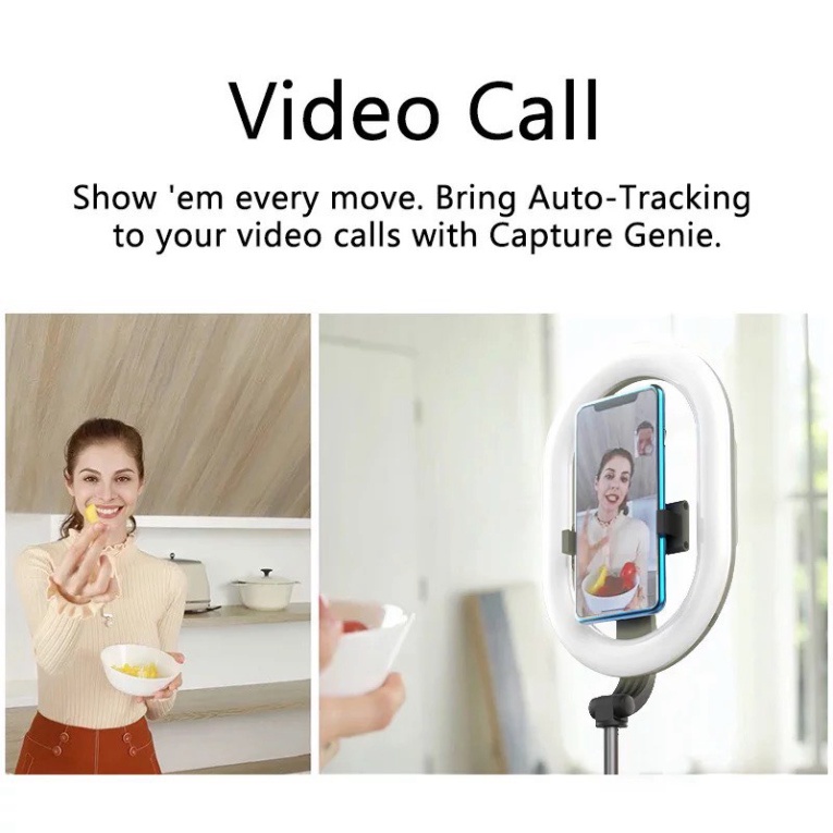 Giá đỡ điện thoại A10. Live Stream tiktok/youtube, video call, chụp ảnh từ xa, trang điểm. 3 chế độ màu led, dài 1m.