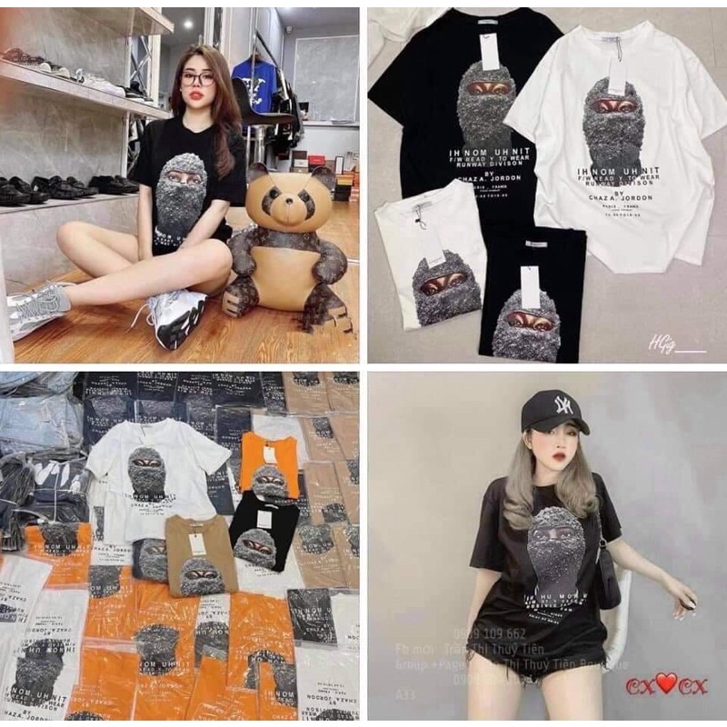 Áo pull cotton Thun mịn mát quảng châu màu nâu form freesize