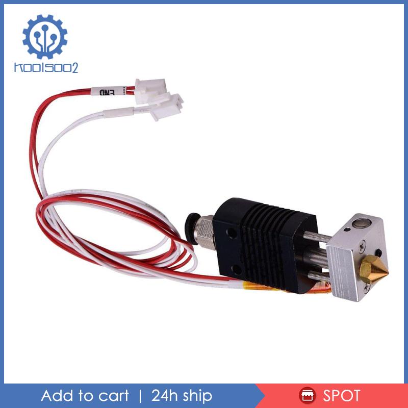 Bộ 2 Phụ Kiện Đầu Phun 0.4mm Vòi Phun 24V 40W Bằng Nhôm Cho Anet ET4