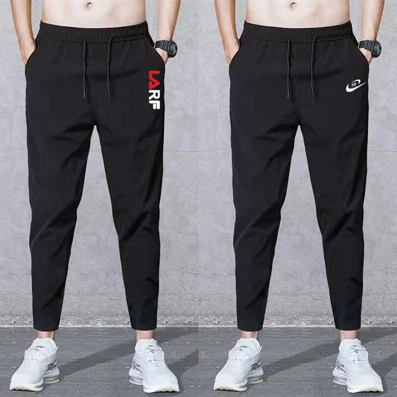 Summer Korean-Style Slim-Fit Thin Casual Pants Straight Loose Elastic Track Pants