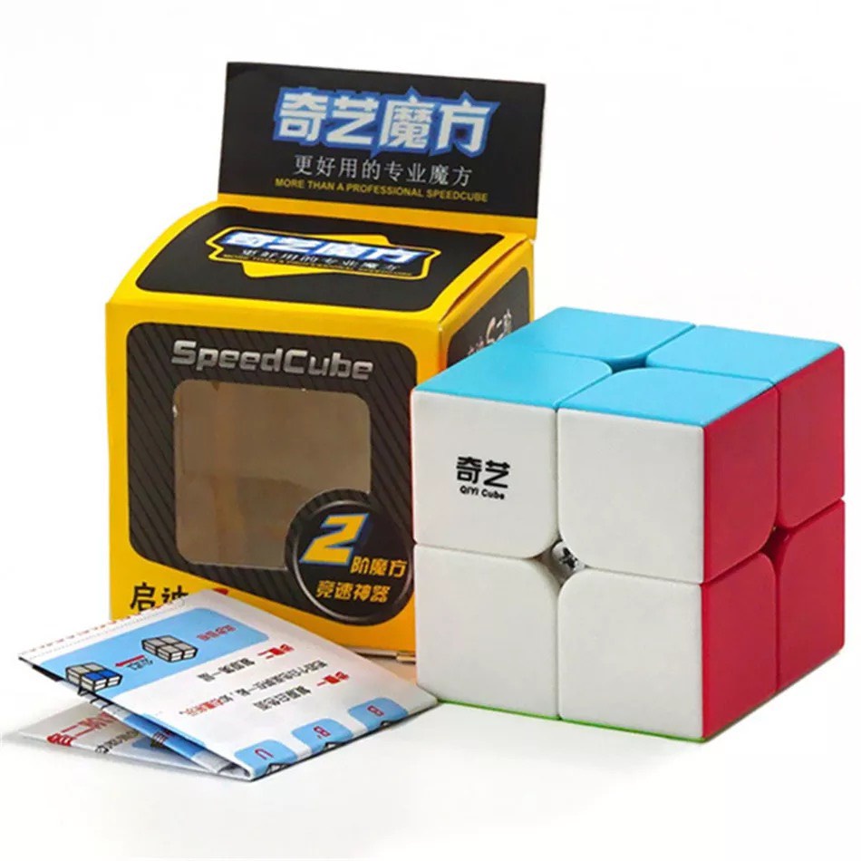 Rubik 2x2 3x3 4x4 5x5 QiYi Warrior S Stickerless Rubic 3 Tầng Không Viền