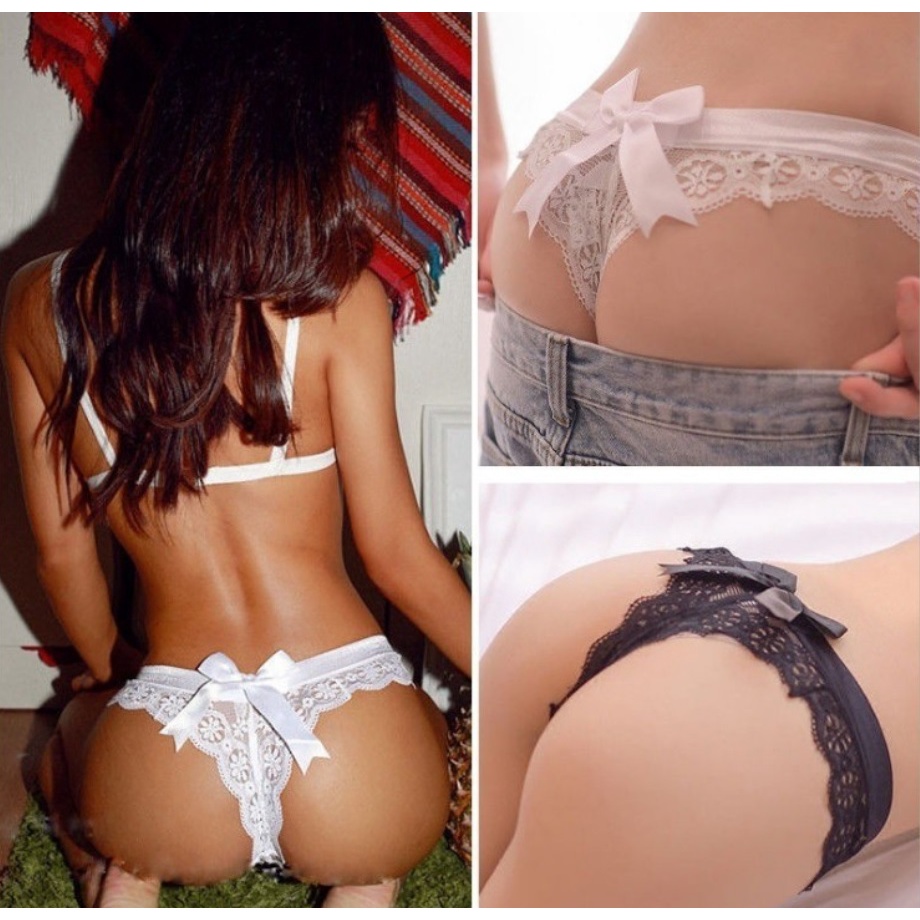 Quần lót nữ sexy lọt khe ren nơ, trẻ trung, thoải mái, thoát mát (MS 03024) Anna Shop