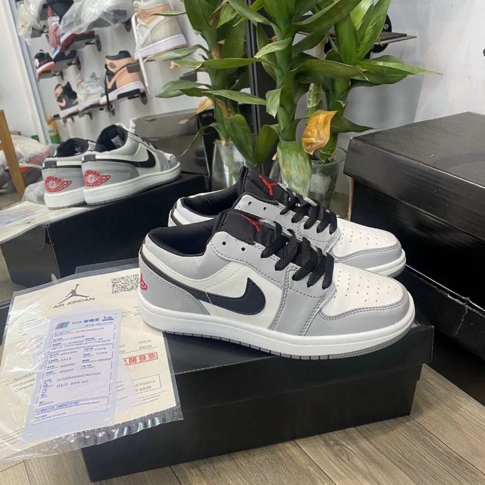 Giày thể thao sneaker Jodan 1 xám xanh thấp cổ nam nữ full box bill