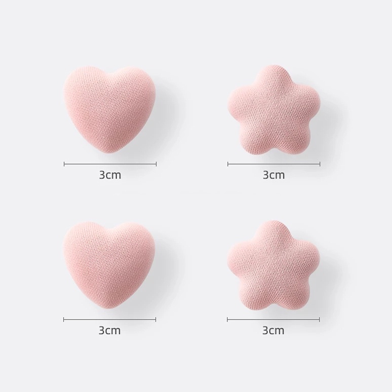 Bộ 4 Kẹp Cố Định Ga Trải Giường Chống Trượt Hình Trái Tim &amp; Ngôi Sao