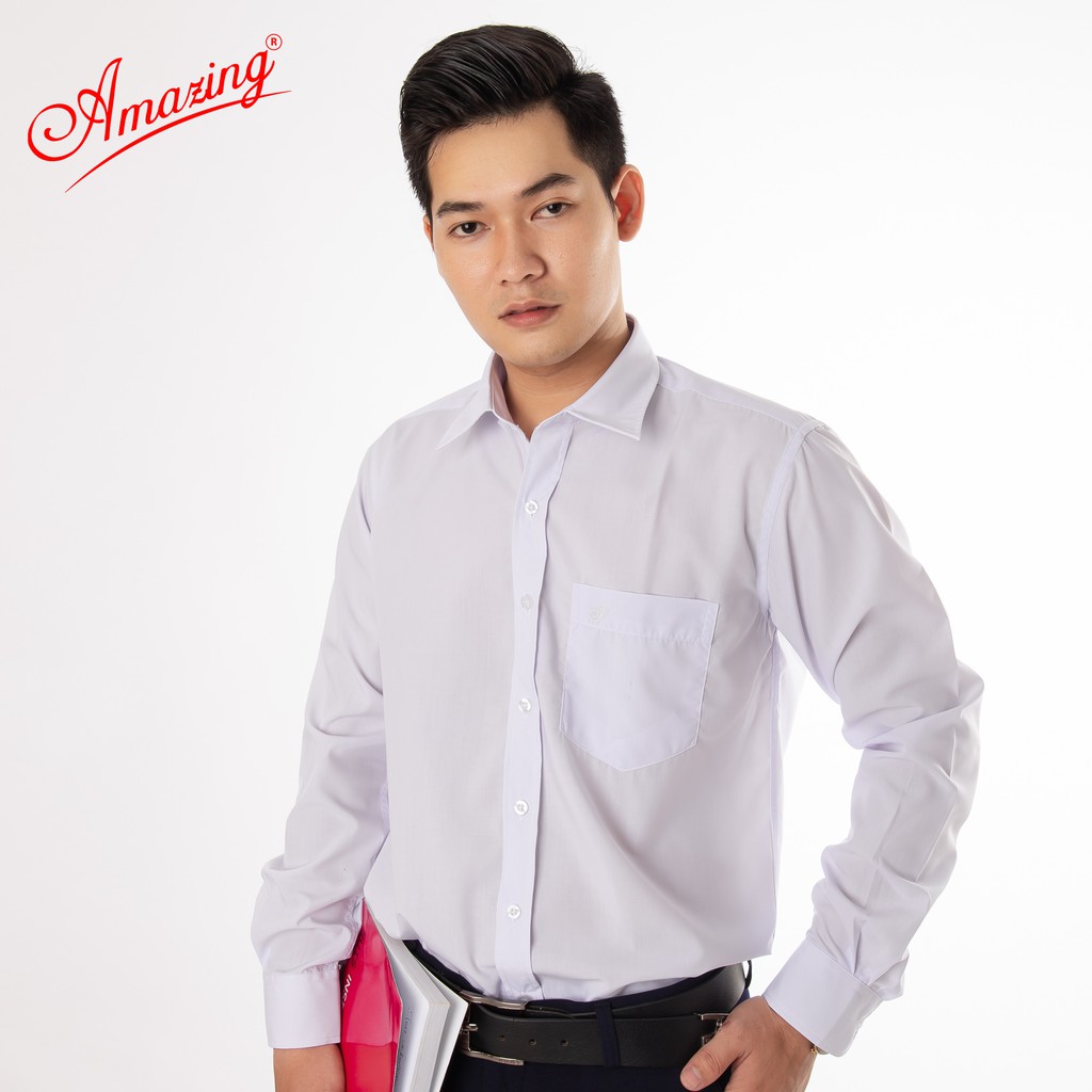 Áo sơ mi đen Amazing, form chuẩn basic vạt bầu, tay dài, chất KT Silk mềm đẹp, thời trang công sở