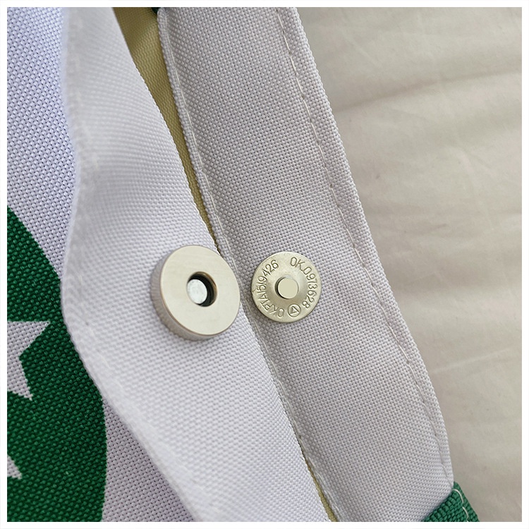 Túi Vải Họa Tiết Starbucks, Túi Denim Canvas Nữ Thời Trang