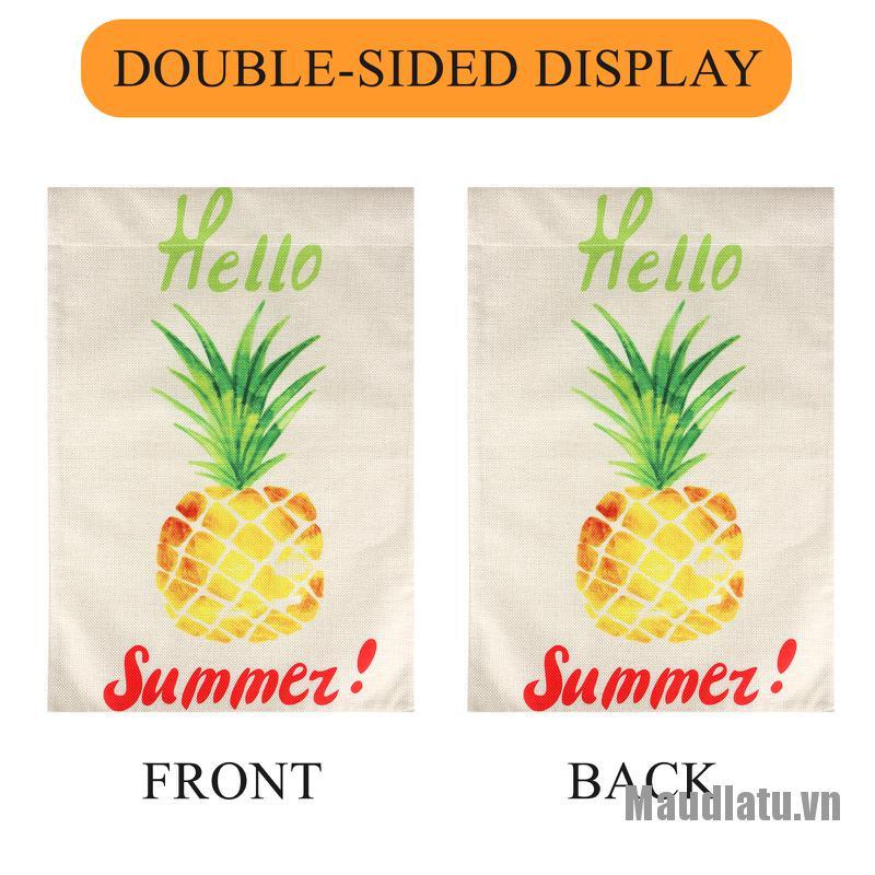 OneMetert☀BEAUTY Summer Garden Flag Hello Sunshine 12×18 Inch Double Sided Vertical