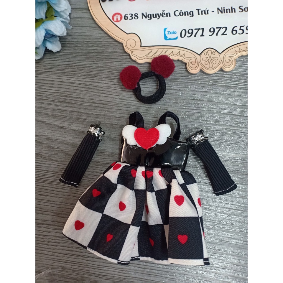 Quần áo và váy cho búp bê anime loại chibi cao 23cm
