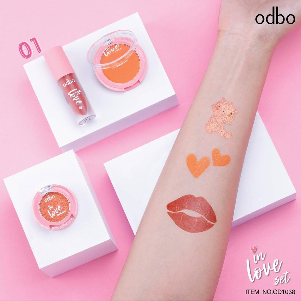 Set Trang Điểm Mắt Má Môi 3 Trong 1 Odbo In Love Set OD1038 Thái Lan. | BigBuy360 - bigbuy360.vn