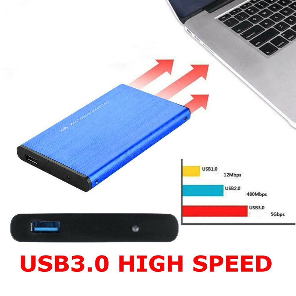 Ổ cứng gắn ngoài USB 3.0 SATA 2.5 '' HDD SSD 1TB