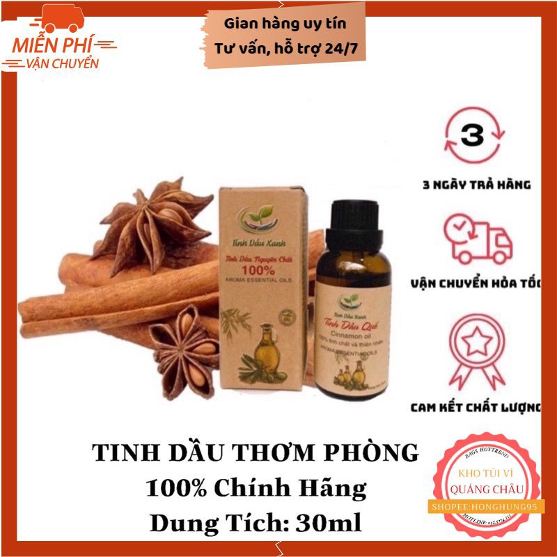 Tinh Dầu Thơm Phòng FREESHIP Tinh Dầu Xanh Nguyên Chất 30ml Chính Hãng Nhiều Mùi Thơm Phòng, Đuổi Muỗi (Chọn mùi)