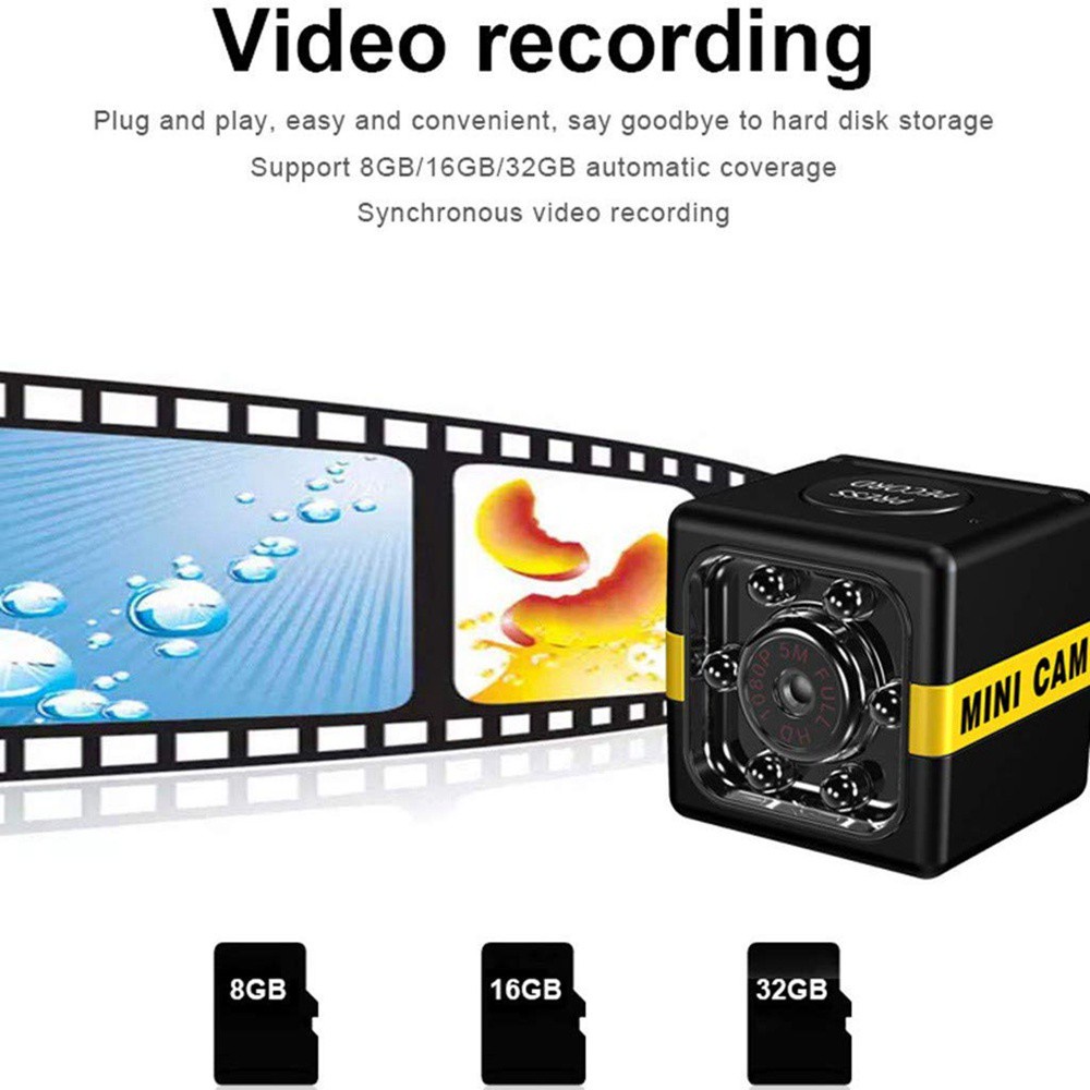 Camera Hành Trình Mini Sq11 Fx01 Hd 1080p Hỗ Trợ Quay Đêm