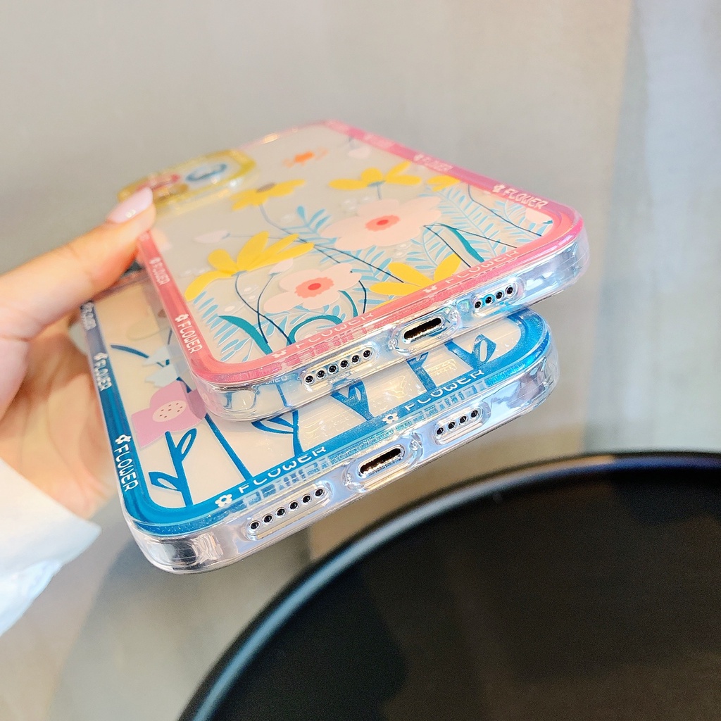 ốp iphone Cứng Trong Suốt Họa Tiết Hoa tương thích iPhone 6s 6splus 7 7plus 8 8plus X XS 11 12 Pro Max Plus Promax-3016