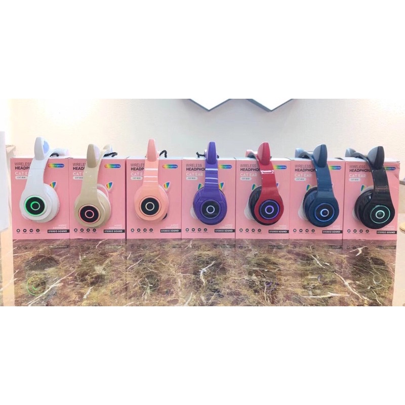 Tai nghe Bluetooth - Tai nghe Mèo chụp