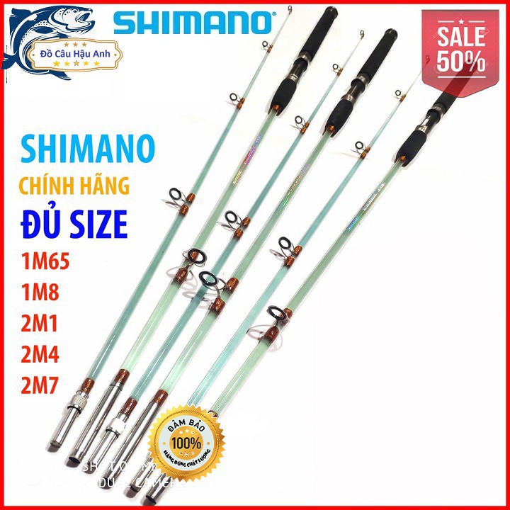 Cần câu cá Shimano 2 khúc đặc trong suốt tải cá 10kg hàng hót 22