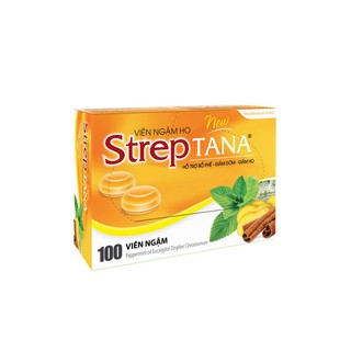 Viên ngậm ho  STREPTANA Bổ phế- Long đờm- Giảm ho, Hộp 100 viên