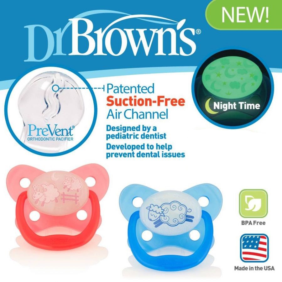 Ti giả Prevent silicone chỉnh nha cao cấp Dr Brown's