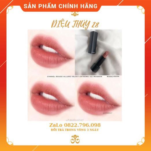 Son Chanel 102 Modern Màu Hồng Đất