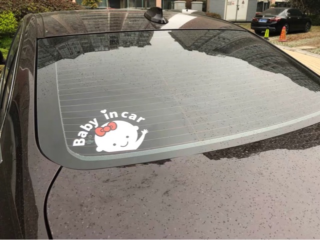 Tem dán xe hơi baby in car decal dán trang trí xe hơi phukienxehoith