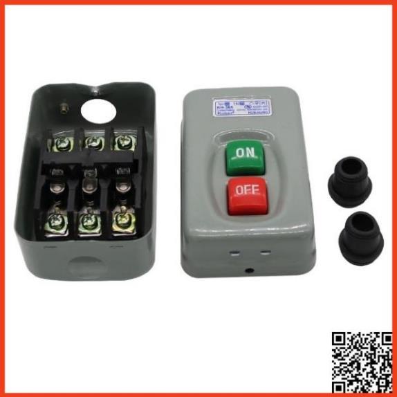 Công tắc bấm dính 3 pha KH-305 công tắc nguồn 30A, điện áp 380VAC tắt mở trực tiếp động cơ điện