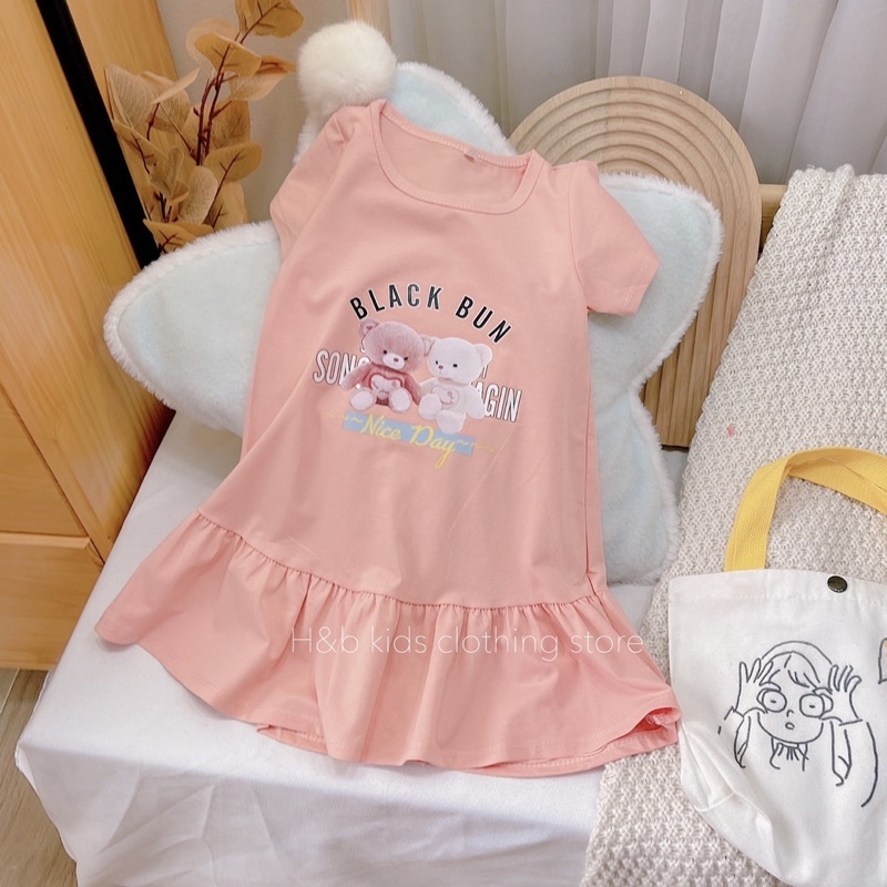 VÁY COTTON ĐUÔI CÁ SIÊU XINH CHO BÉ