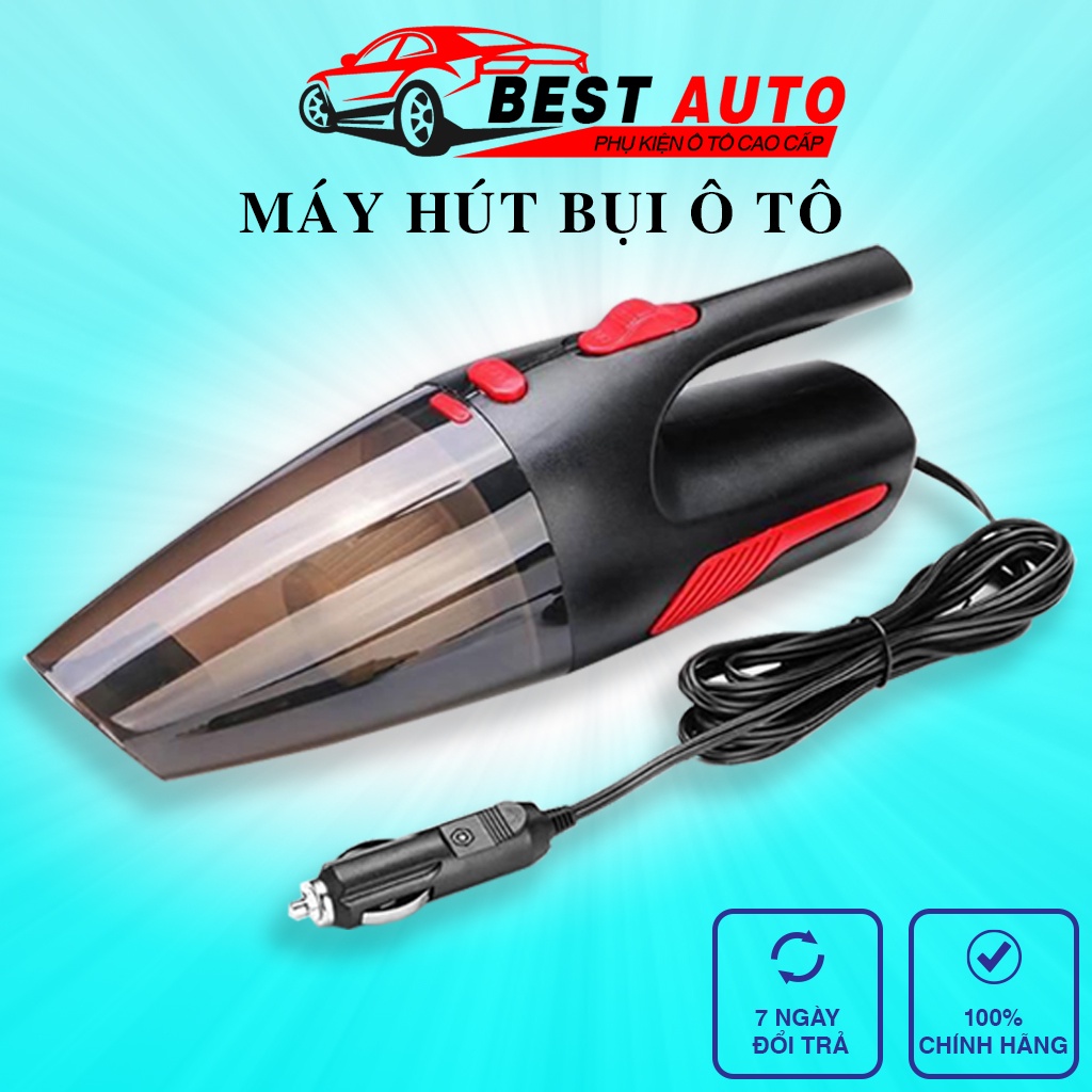 Máy Hút Bụi Ô Tô Cầm Tay Mini Không Dây Làm Sạch Ô Tô Chăn Ga Gối Đệm Nguồn 12v Hút Cực Khỏe - Best Auto