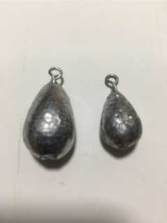 Chì giọt nước câu cá (combo 10 cục/size)