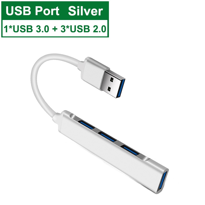 Bộ Chia 4 Cổng Usb C Hub 3.0 3.1 Type C Cho Xiaomi Lenovo Macbook Pro