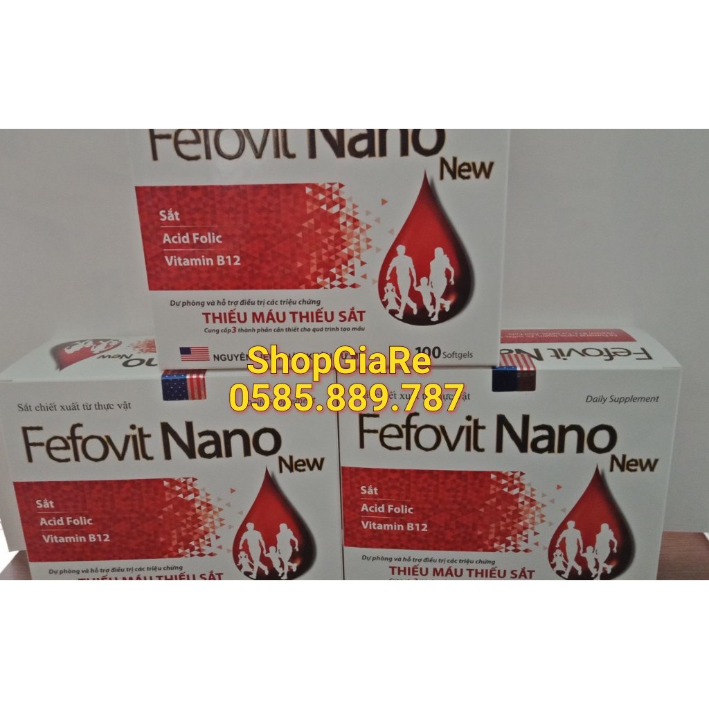 Fefovit Nano bổ sung sắt và vitamin giảm thiếu máu do thiếu sắt, hỗ trợ quá trình tạo máu, quá trình tạo hồng cầu