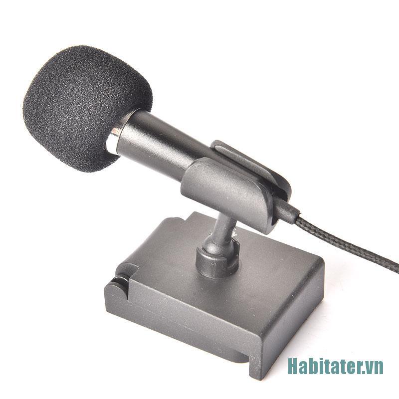 【Habitater】Portable Stereo Studio Mic KTV Karaoke Mini Microphone For Cell Phone PC Mic