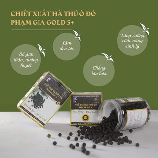 [Chính hãng 100% Hà thủ ô đỏ Phạm Gia Gold 3 - Hỗ trợ đẹp da, đen tóc, bổ gan thận Freeship HN HCM]