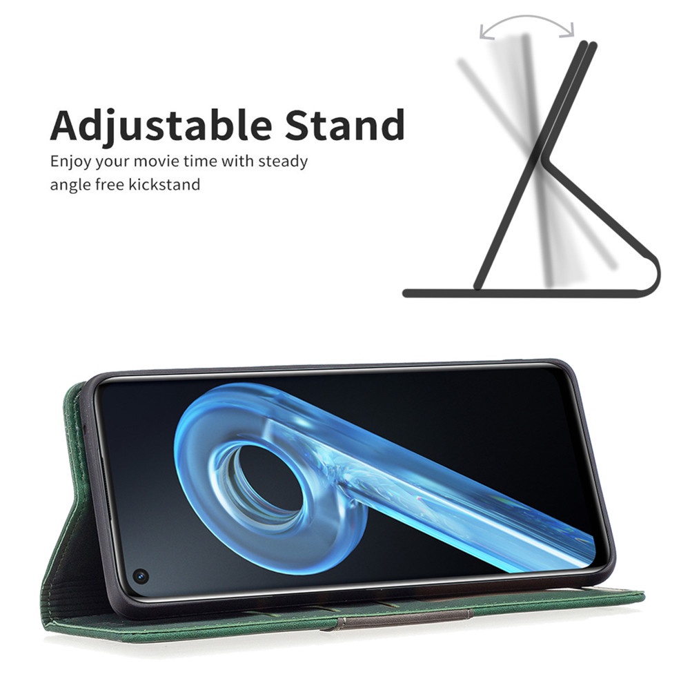 Bao Da Điện Thoại Nắp Lật Kiêm Ví Đựng Thẻ Có Thể Làm Giá Đỡ Kiểu Retro Cho OPPO A92 A94 A95 A96