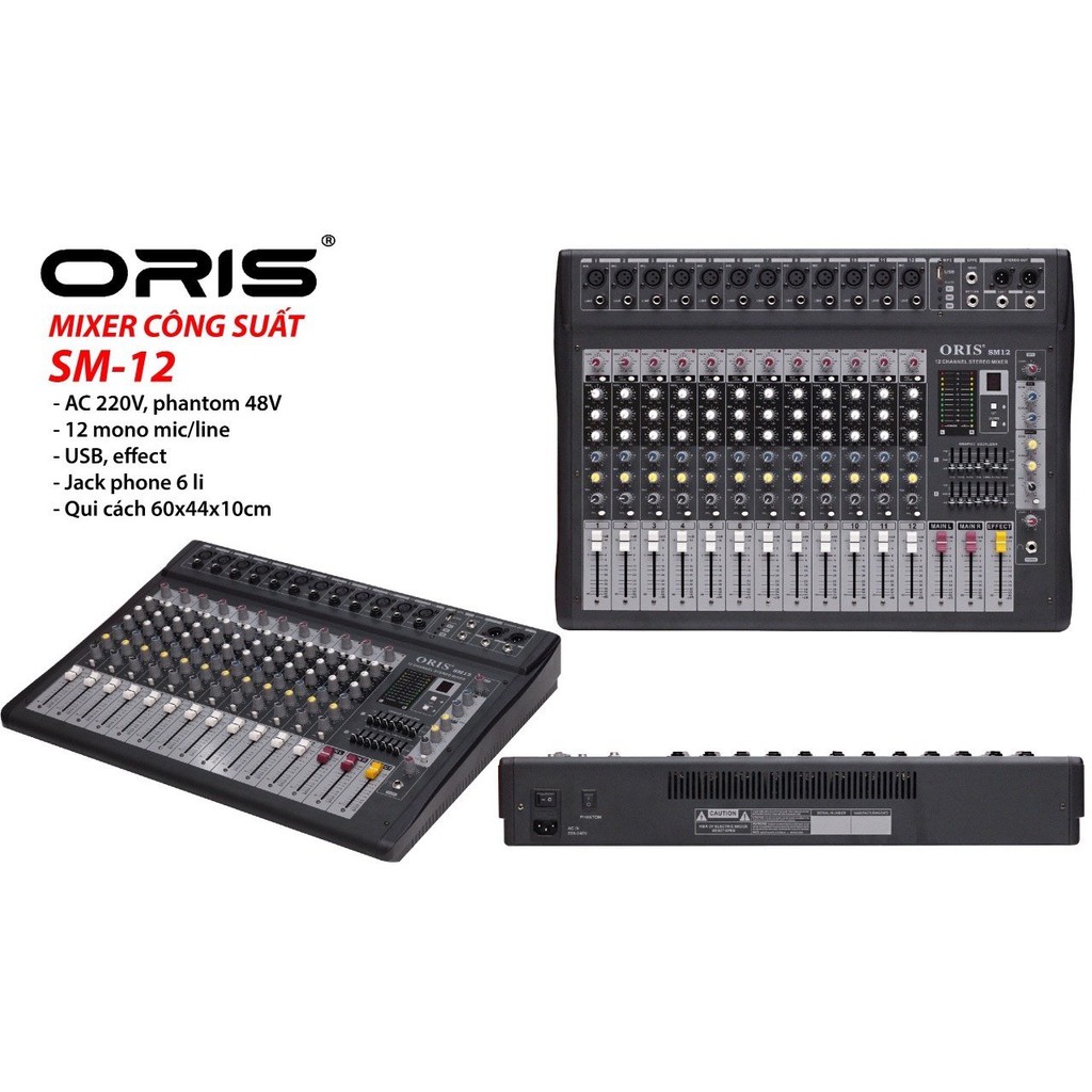 [Mã ELHACE giảm 4% đơn 300K] Bàn Mixer Oris SM12 USB